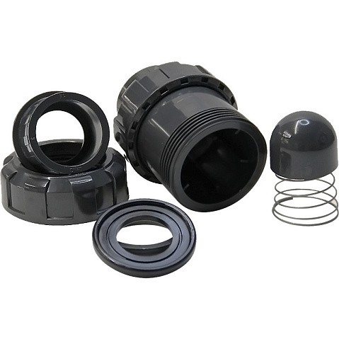 Клапан обратный пружинный НПВХ DN 50 уплотнение EPDM черный Aquaviva SHV050 купить в Екатеринбурге | "Проконсим"