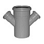 Крестовина ПП для канализации косая 45гр. DN 110-50-50 с уплотнительным кольцом купить в Екатеринбурге | "Проконсим"