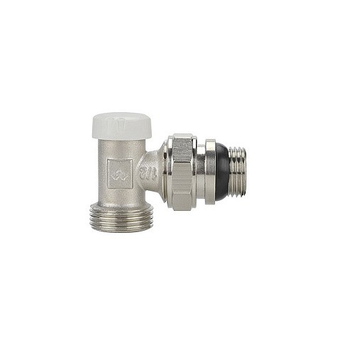 Клапан радиаторный VARMEGA VM10212 DN15x20 PN10 угловой настроечный G-1/2''х3/4'' еврокомус, с уплотнением штуцер купить в Екатеринбурге | "Проконсим"