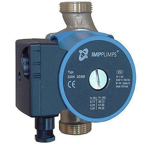 Насос циркуляционный с мокрым ротором IMP PUMPS SAN трехскоростной, резьбовой купить в Екатеринбурге | "Проконсим"