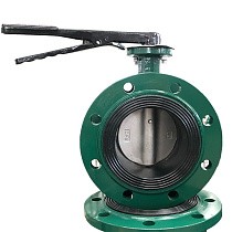 Затворы чугунные дисковые DN 50-150 PN 16 фланцевые с диском из нержавеющей стали рычаг GALA Тип.2123-G купить в Екатеринбурге | "Проконсим"