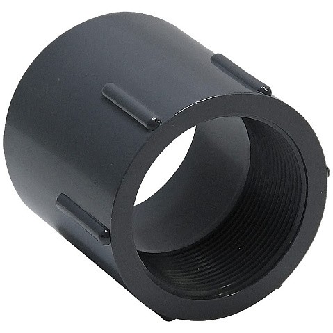 Муфта переходная НПВХ DN 32-1" PN 16 клеевая с внутренней резьбой черная Aquaviva FTH032C купить в Екатеринбурге | "Проконсим"