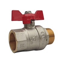Краны латунные шаровые DN 20-25 PN 40 комбинированные бабочка муфта-штуцер SGL купить в Екатеринбурге | "Проконсим"