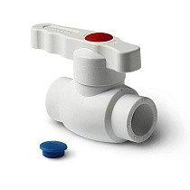 Краны шаровые ПП DN 20-40 PN 25 стандартный проход белые Pro Aqua купить в Екатеринбурге | "Проконсим"