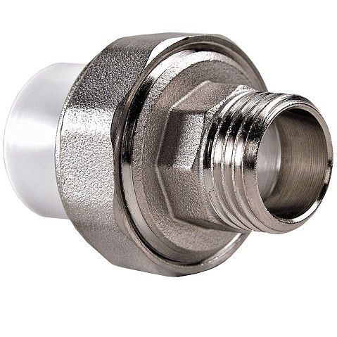 Муфта ПП разьемная 50-1 1/2'' PN 25 раструбная белая РВК купить в Екатеринбурге | "Проконсим"