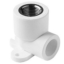 Угольник установочный ПП 20-1/2'' PN 25 с внутренней резьбой белый Pro Aqua PA28008P купить в Екатеринбурге | "Проконсим"