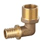 Угольник латунный для PEX DN 16 с наружной резьбой 1/2'' под надвижную гильзу PLP купить в Екатеринбурге | "Проконсим"