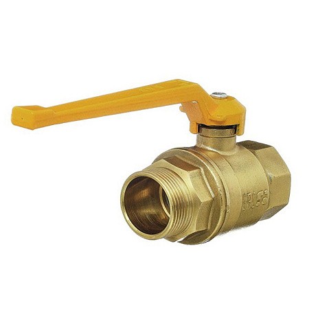 Кран латунный шаровой газовый 11Б27п DN40 PN40 рычаг муфта-штуцер БАЗ Standart купить в Екатеринбурге | "Проконсим"