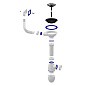Сифон для мойки Unicorn В410P, без отвода, 3 1/2'' х40 чаша из нержавеющей стали, прямоугольный перелив купить в Екатеринбурге | "Проконсим"
