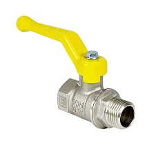 Краны латунные шаровые газовые 11Б27фт1М DN 15-50 PN 25-40 никелированные рычаг муфта-штуцер Valfex.272 Standart ГОСТ Р 59553 купить в Екатеринбурге | "Проконсим"