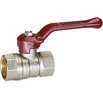 Краны латунные шаровые DN 15-50 PN 25-40 никелированные рычаг муфта-муфта Temper купить в Екатеринбурге | "Проконсим"