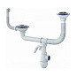 Сифон для двойной мойки Unicorn Y710V, без отвода, 3 1/2'' х40 с отводом для стиральной машины, круглый перелив купить в Екатеринбурге | "Проконсим"