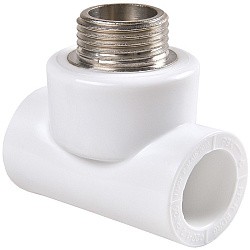  Тройник ПП 40-1/2'' PN 25 белый РВК 20812 (930659262) со склада Проконсим в Екатеринбурге