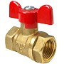 Кран латунный шаровой Valfex.217.LB1 11Б27фт1М DN 15 PN 40 муфта-муфта бабочка купить в Екатеринбурге | "Проконсим"