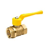 Краны латунные шаровые газовые 11Б27п DN 15-50 PN 40 рычаг муфта-муфта БАЗ А10.0 купить в Екатеринбурге | "Проконсим"