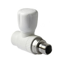 Краны шаровые ПП DN 20-25 PN 25 для радиатора прямые белые Pro Aqua купить в Екатеринбурге | "Проконсим"
