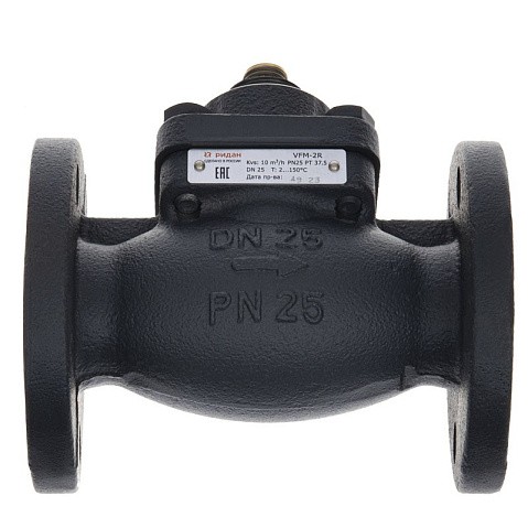 Клапан чугунный регулирующий DN 15 PN 25 под привод 1kv фланцевый до 150гр. РИДАН VFM-2R 065B3053R купить в Екатеринбурге | "Проконсим"