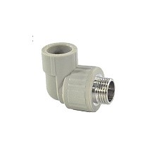 Угольники ПП DN 20-32 PN 25 комбинированные с наружной резьбой серые Valfex купить в Екатеринбурге | "Проконсим"