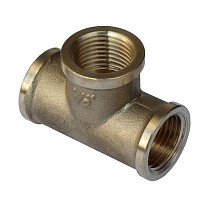 Тройники латунные DN 15-50 PN 40 муфта-муфта-муфта купить в Екатеринбурге | "Проконсим"