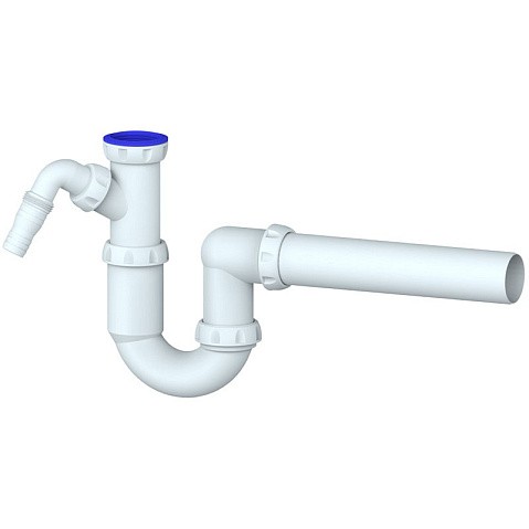Сифон для умывальника Unicorn Y510V, 40х40 прямой отвод, 1 1/2'' х40 преходник 40х32 купить в Екатеринбурге | "Проконсим"