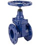 Задвижка чугунная DN 200 PN 10 с обрезиненным клином EPDM до 90гр. Рашворк 100-200-10