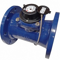  Счетчики горячей воды DN 50-250 PN 16 до 95гр. фланцевые импульсный выход Пульсар Qnom  м3/ч  (181200725) со склада Проконсим 