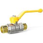 Кран латунный шаровой LD Pride GAS DN15 PN 40 никелированный рычаг штуцер-штуцер купить в Екатеринбурге | "Проконсим"