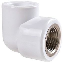  Угольник ПП 25-1/2'' PN 25 белый РВК 21005 (930659297) со склада Проконсим в Екатеринбурге