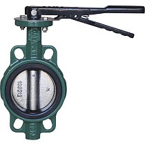 Затворы чугунные дисковые DN 40-250 PN 16 межфланцевые с чугунным диском рычаг GALA Тип.2302H-L купить в Екатеринбурге | "Проконсим"
