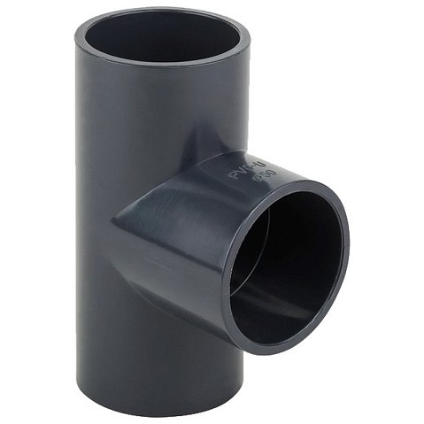 Тройник НПВХ 90гр. DN 200-200 PN 16 напорный клеевой черный Aquaviva TEE2000 купить в Екатеринбурге | "Проконсим"