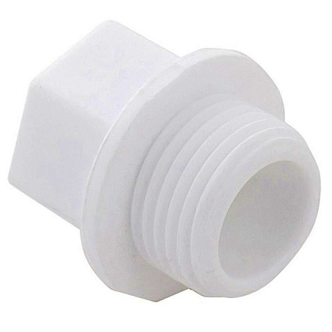 Заглушка резьбовая ПП  1/2'' PN 25 с наружной резьбой белая VALFEX  купить в Екатеринбурге | "Проконсим"