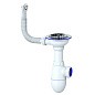 Сифон для мойки Unicorn В411P, без отвода, 3 1/2'' х40 чаша из нержавеющей стали, круглый перелив купить в Екатеринбурге | "Проконсим"