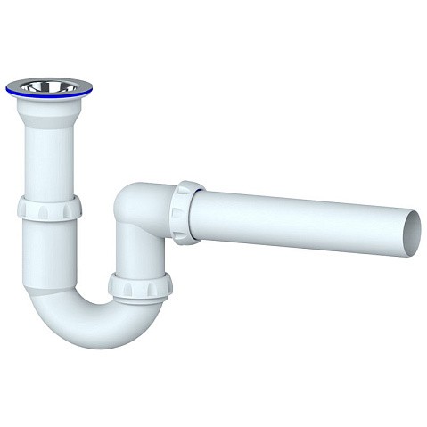 Сифон для умывальника Unicorn Y110, 40х40 прямой отвод, 1 1/2'' х40 чаша из нержавеющей стали купить в Екатеринбурге | "Проконсим"