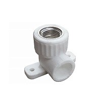 Угольники установочные ПП DN 20-25 PN 25 с внутренней резьбой белые PlasticPro купить в Екатеринбурге | "Проконсим"