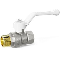 Краны латунные шаровые DN 15-50 PN 25-40 никелированные рычаг белый муфта-штуцер LD Pride 47.303 купить в Екатеринбурге | "Проконсим"