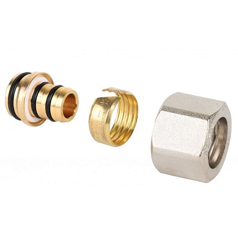 Евроконус латунный для PEX и МП-труб 16х2,0-1/2'' обжимной c накидной гайкой MVI MC.412.04 купить в Екатеринбурге | "Проконсим"