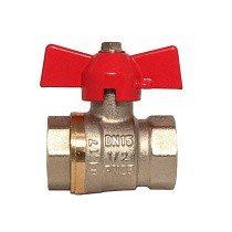 Краны латунные шаровые DN 15-25 PN 25 бабочка муфта-муфта SGL prof купить в Екатеринбурге | "Проконсим"
