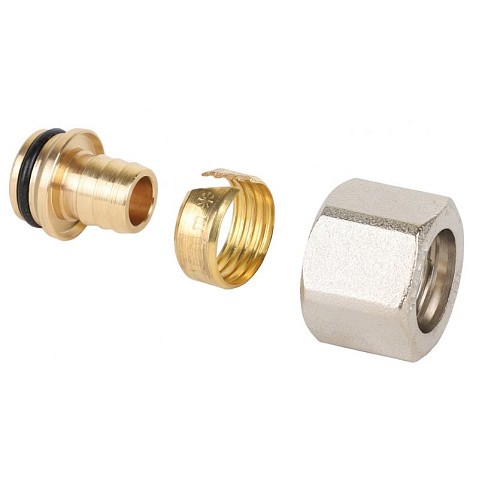 Евроконус латунный для PEX и МП-труб 16х2,0-1/2''обжимной c накидной гайкой MVI MC.410.04 купить в Екатеринбурге | "Проконсим"