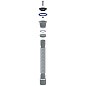 Сифон гофрированный Unicorn D220, 40х50 гибкий отвод, 1 1/2'' х40 чашка из нержавеющей стали, 800мм купить в Екатеринбурге | "Проконсим"