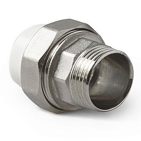 Муфта комбинированная ПП 75-2 1/2'' PN 25 разъёмная с наружной резьбой белая Pro Aqua PA21026 купить в Екатеринбурге | "Проконсим"