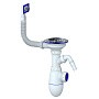 Сифон для мойки Unicorn В430V, без отвода, 3 1/2'' х40 с отводом для стиральной машины, прямоугольный перелив купить в Екатеринбурге | "Проконсим"