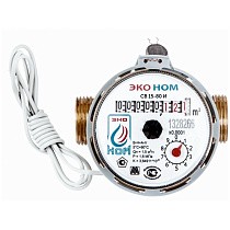  Счетчики горячей воды СВ DN 15 PN 16 до 90гр. без МК импульсный выход муфтовые ЭКО НОМ Qnom  м3/ч  (181200074) со склада Проконсим в Москве