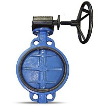 Затворы поворотные дисковые DN 350-600 PN 16 межфланцевые с чугунным диском с редуктором FAF купить в Екатеринбурге | "Проконсим"