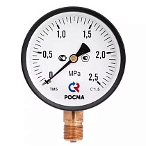 Мановакуумметр Росма ТМВ-610Р.06 общетехнический, 150мм, -0.1-0.15МПа, резьба G1/2'', с электронной приставкой тип V, радиальный, класс точности 1,5 купить в Екатеринбурге | "Проконсим"