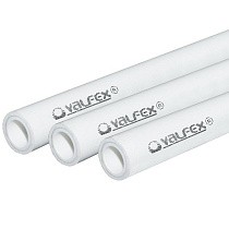 Трубы ПП SDR 6 DN 20-75 PN 25 армированные алюминием внутри белые Valfex купить в Екатеринбурге | "Проконсим"
