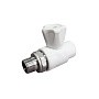 Кран шаровой для радиатора ПП 25-3/4'' PN 25 прямой с американкой белый VALFEX  купить в Екатеринбурге | "Проконсим"