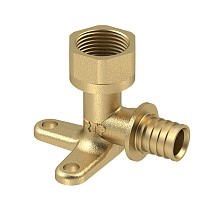 Угольники установочные латунные для PEX труб DN 16-25 PN 16 под надвижную гильзу с внутренней резьбой РосТурПласт купить в Екатеринбурге | "Проконсим"