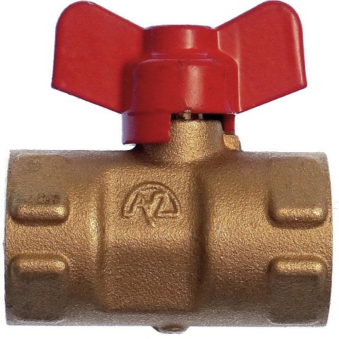 Кран латунный шаровой 11Б27п(М)2 DN 15 PN 16 трёхходовой под манометр G1/2''хG1/2'' муфта-муфта бабочка Пензапромарматура купить в Екатеринбурге | "Проконсим"