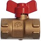 Кран латунный шаровой 11Б27п(М)2 DN 15 PN 16 трёхходовой под манометр G1/2''хG1/2'' муфта-муфта бабочка Пензапромарматура купить в Екатеринбурге | "Проконсим"