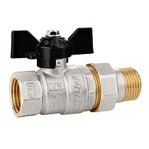 Краны латунные шаровые DN 15-32 PN 25-40 никелированные бабочка американка LD Pride 47.306 купить в Екатеринбурге | "Проконсим"
